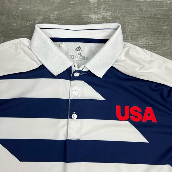 Adidas USA Team USA Abstraxt Golf Polo Shirt XXL 2XL - Picture 2 of 5